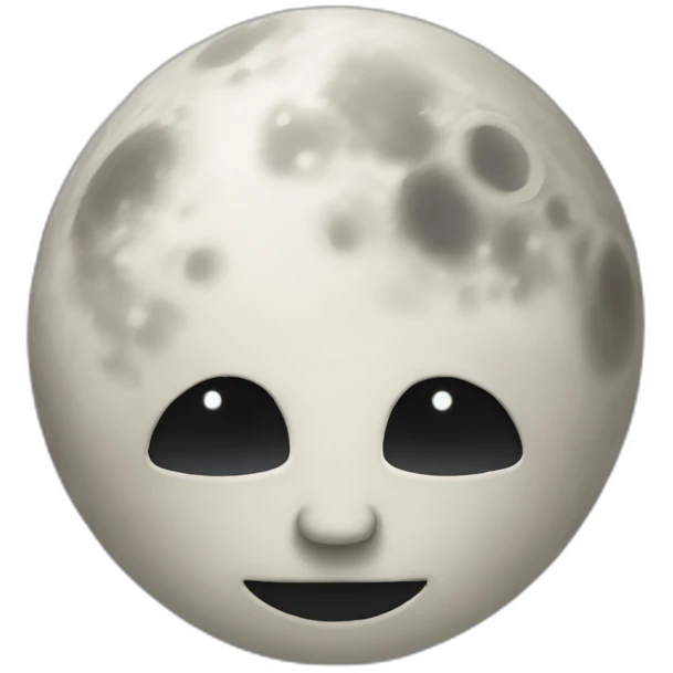 Moon head man emoji