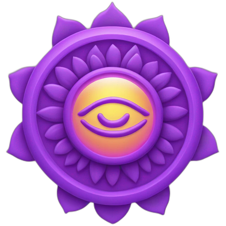 Sahasrara chakra detailed emoji