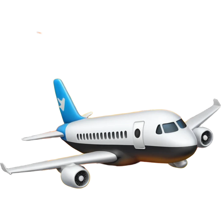 Airplane on fire emoji