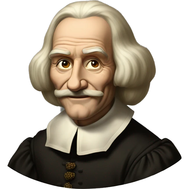 thomas hobbes, portrait by John Michael Wright emoji