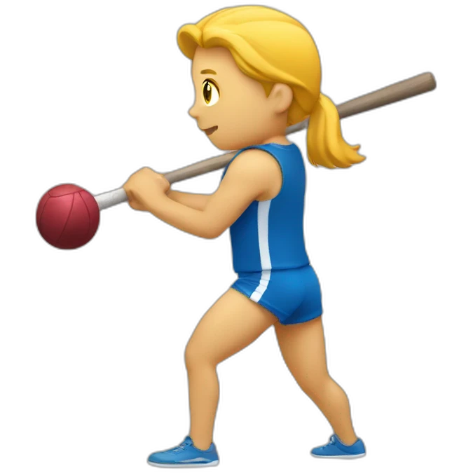 hammer throw athletic  emoji