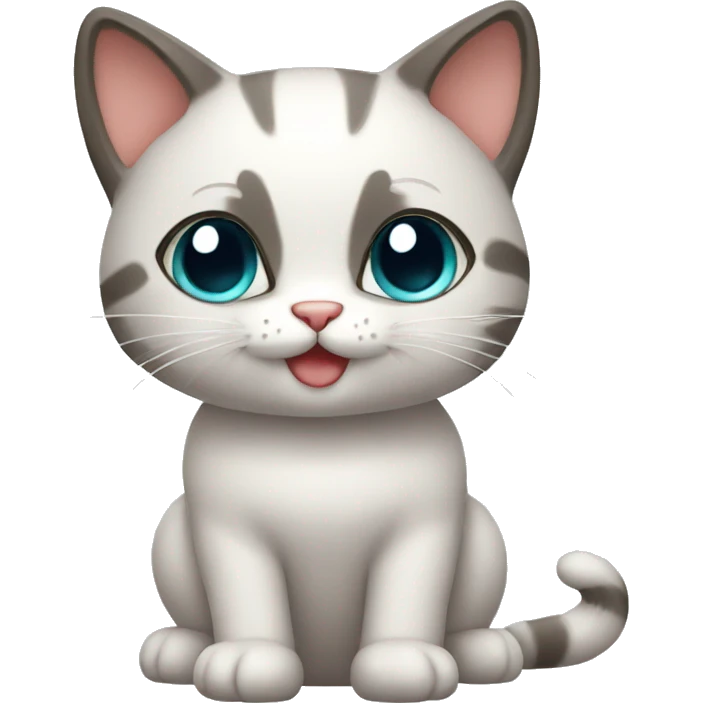 cute cat standing emoji