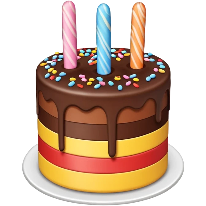 Paddlepop coklat cake emoji