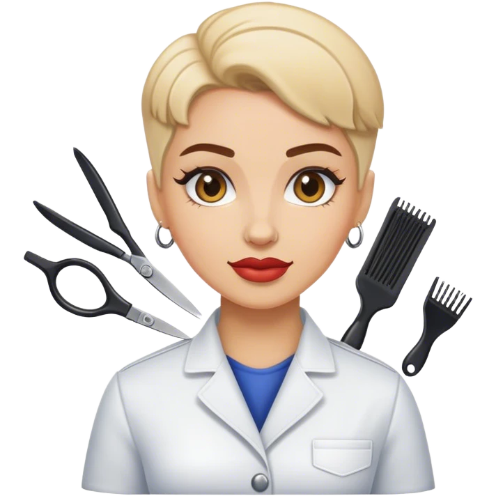 Female barber emoji