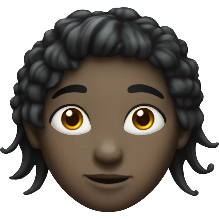 Fairy with black hair and white skin  emoji