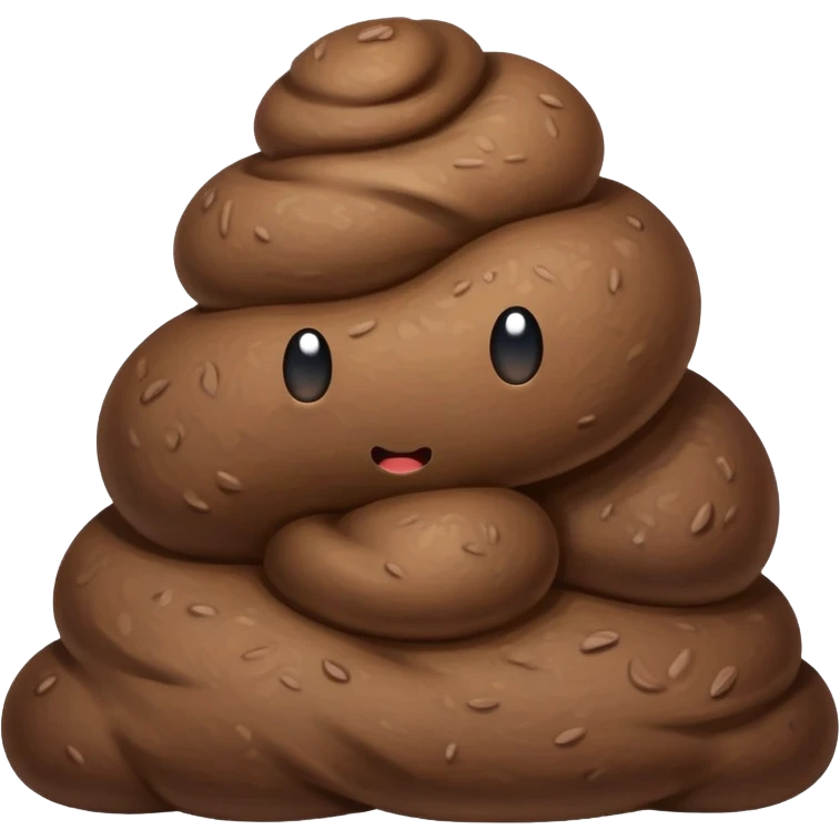 Poop scratching its butt emoji