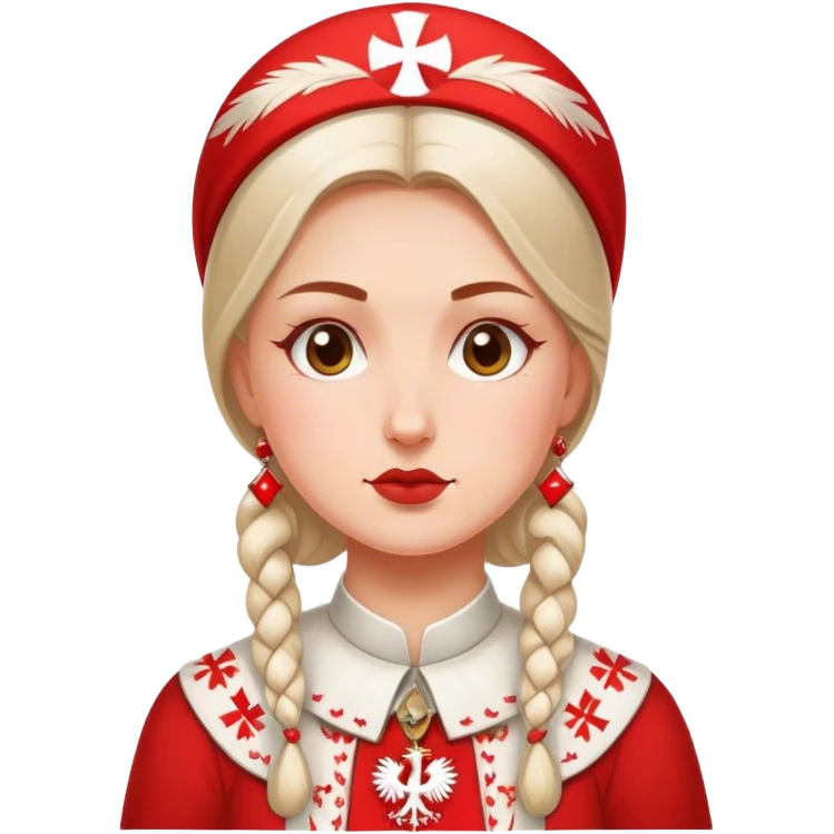 polish patriot woman nationalist emoji