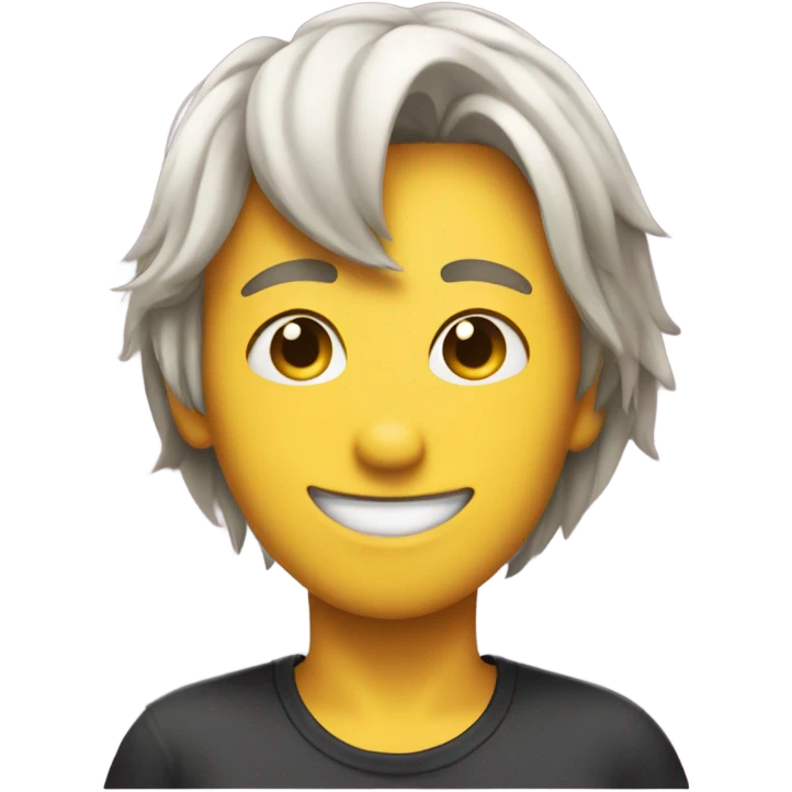 A very shy emoji while also flirting emoji