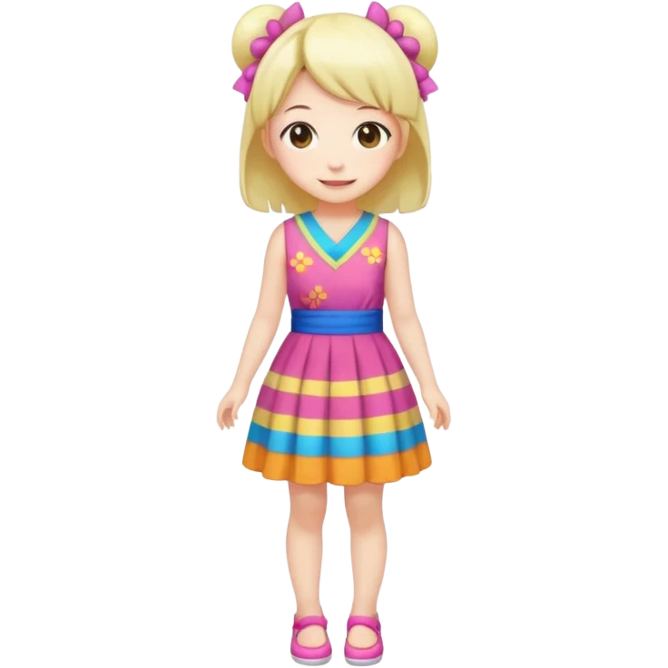 Kawaii girl Japanese full body emoji