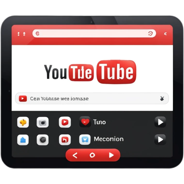 youtube interface in browser emoji