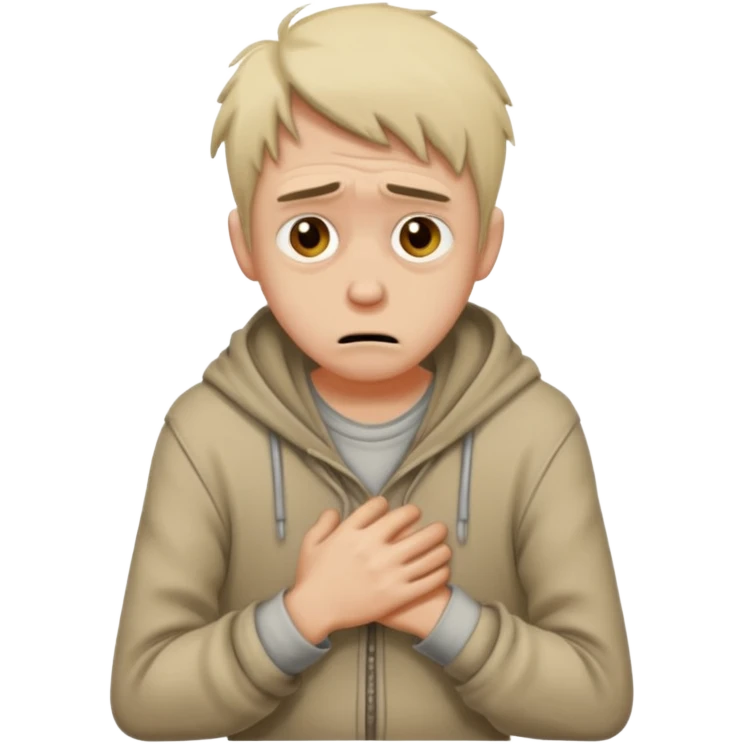 poor guy cowering emoji