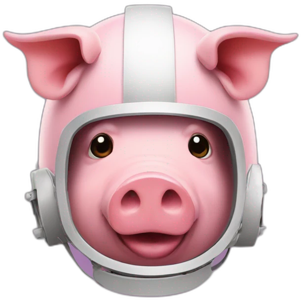 pig in the helmet with letter z on it emoji
