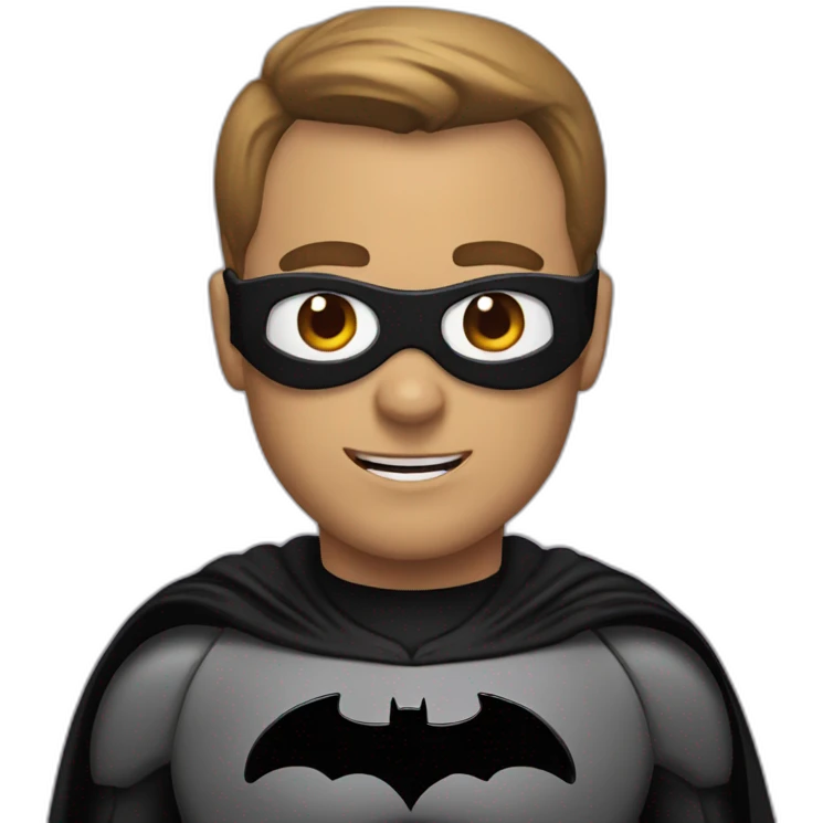 Bat man emoji