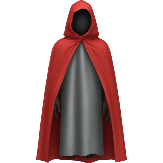 faceless mannequin red  cape emoji