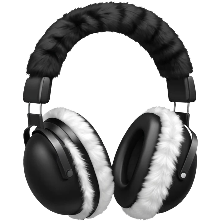 Luxury fluffy earmuffs  emoji