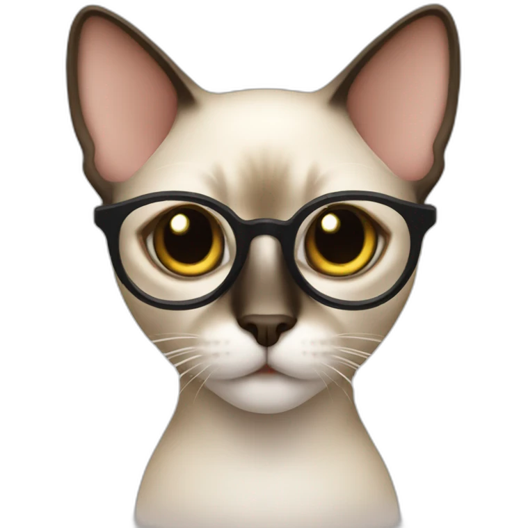 Siamese cat stylist emoji