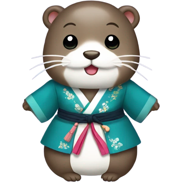 Hanbok dress otter emoji
