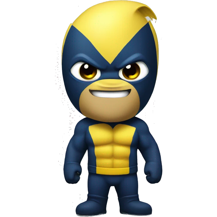 banana with wolverine suit emoji
