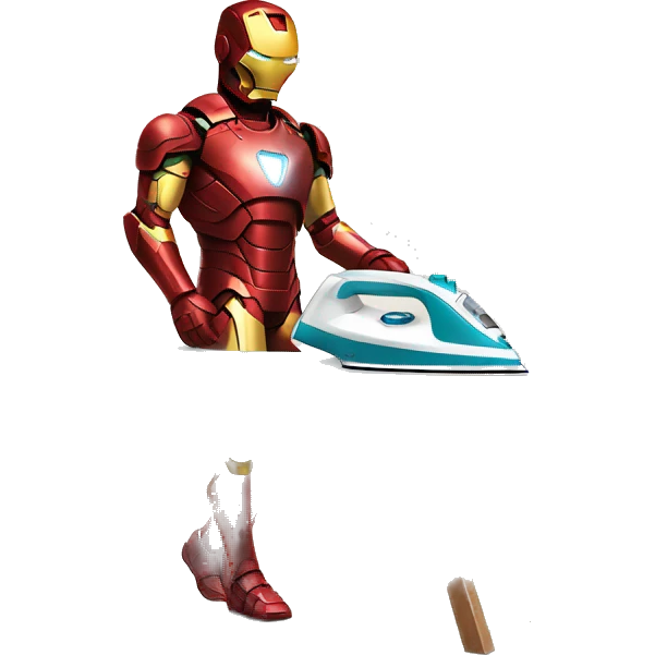 ironman ironing clothes emoji