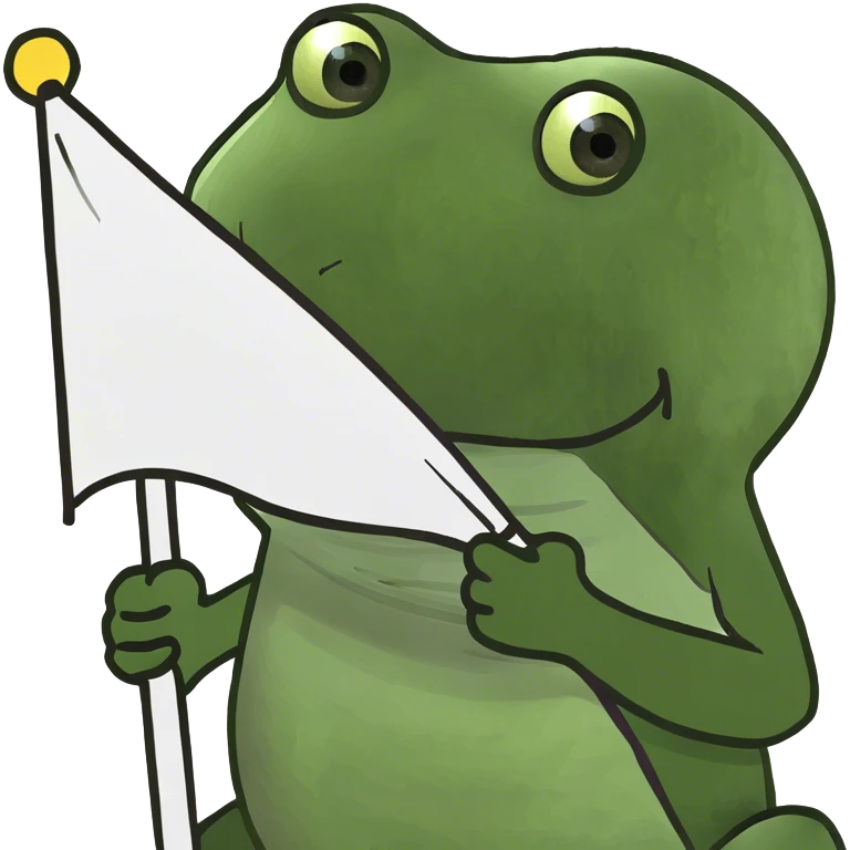 bufo holding a white flag emoji
