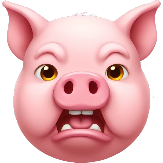 pig angry emoji