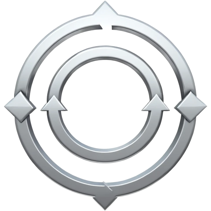 circular arrows forming a loop, compare or exchange symbol, no text emoji
