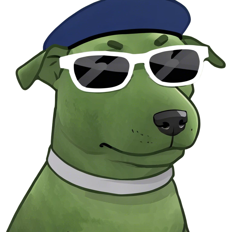 Perro rapero emoji