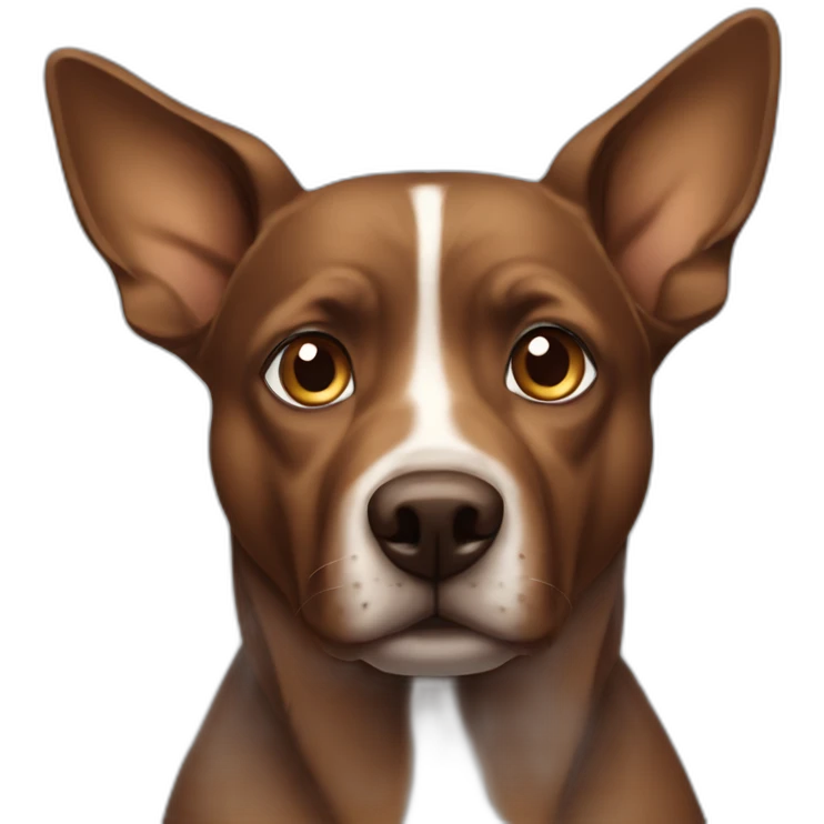 all brown dog with blue eyes emoji