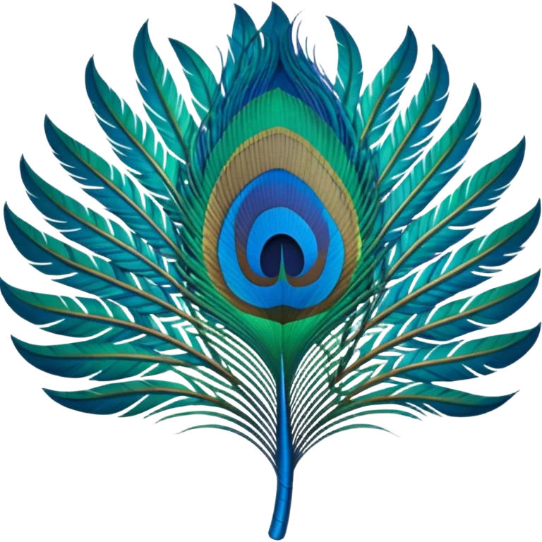 Peacock feather emoji emoji