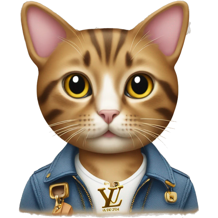 cat in louis vuitton emoji