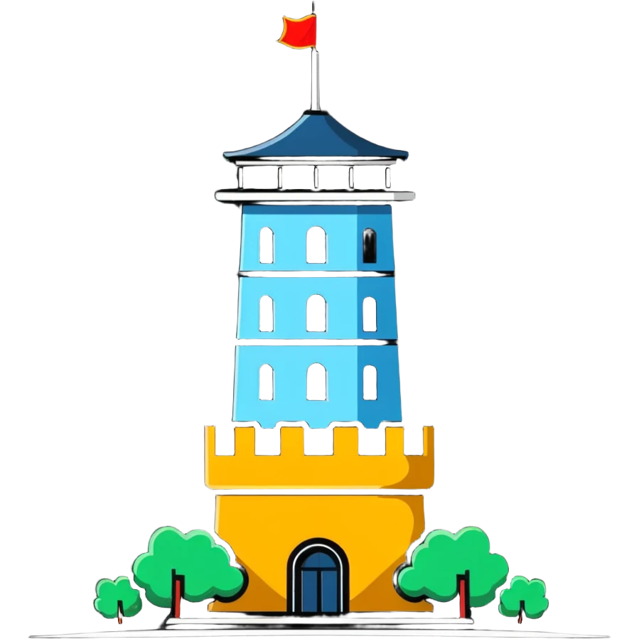 Bayterek Tower at night with illumination, Kazakhstan landmark emoji