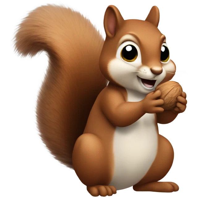 Squirrel holding nut emoji