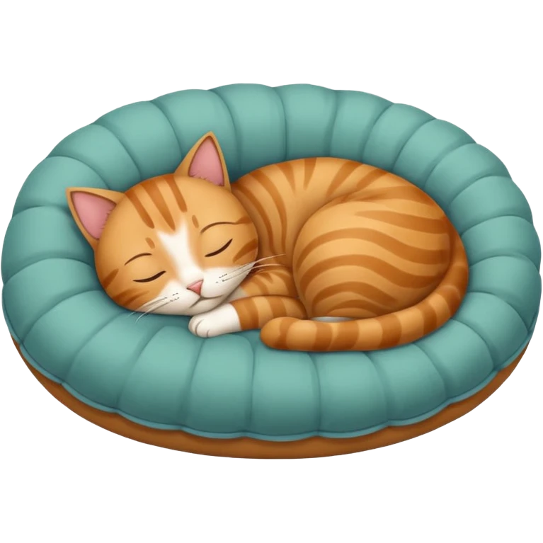 Cat going to bed emoji
