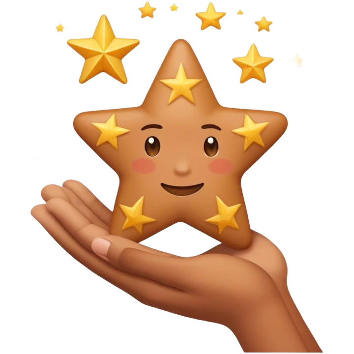 grabbing a dream star with your hand  emoji
