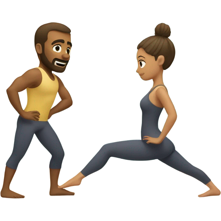 pilates with boyfriend emoji
