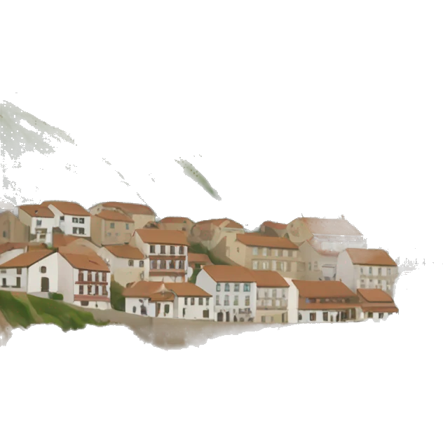 An image of the costal basque village named Mutriku, Spain emoji