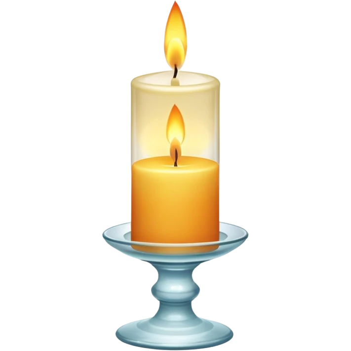 Elegant Glass Candle emoji