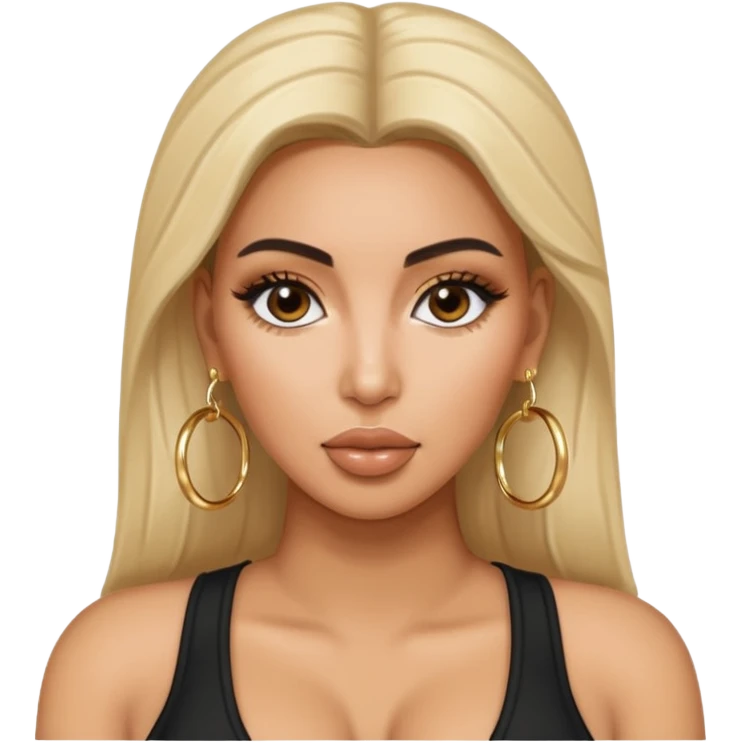 kim kardashian with earrings emoji
