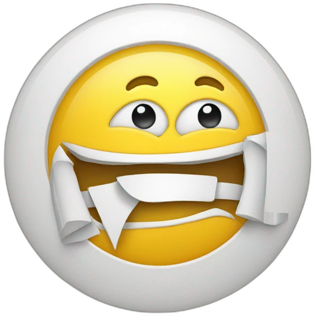 sign that says fraudulent emoji