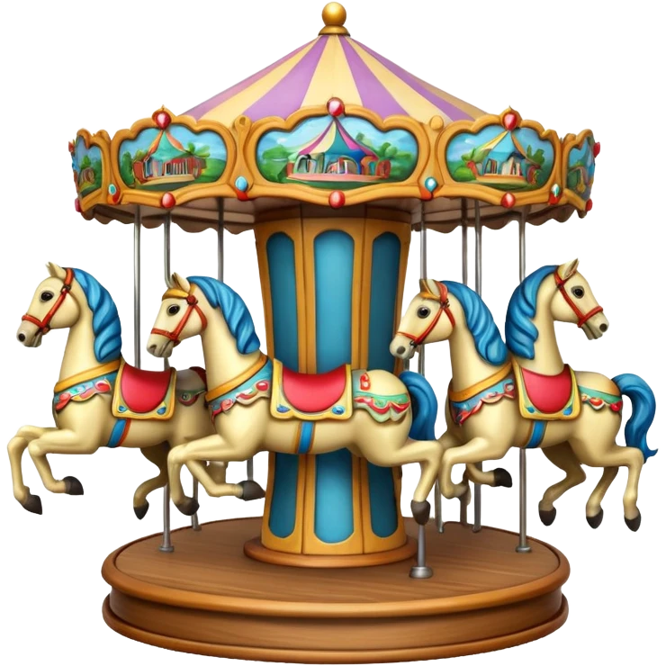 carousel with horses emoji