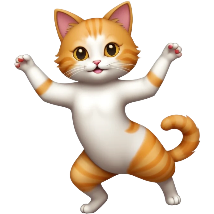 Cat dancing emoji