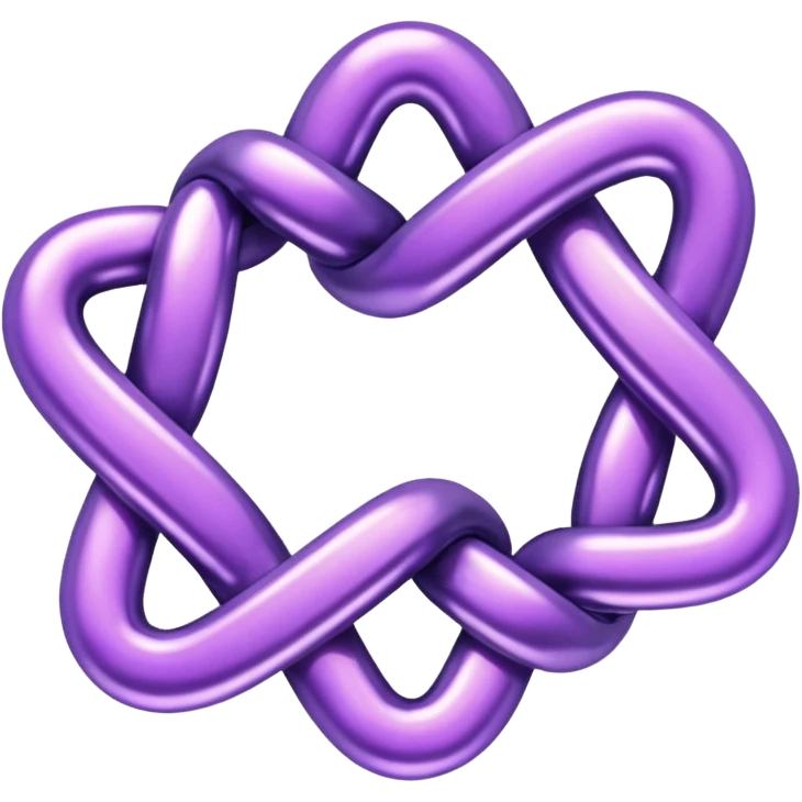 glitter purple link emoji