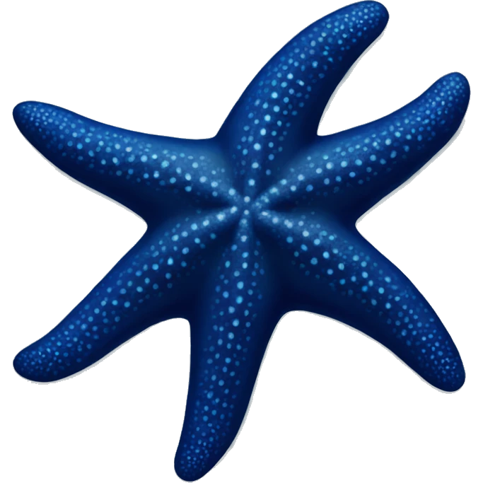 dark Blue starfish no face emoji