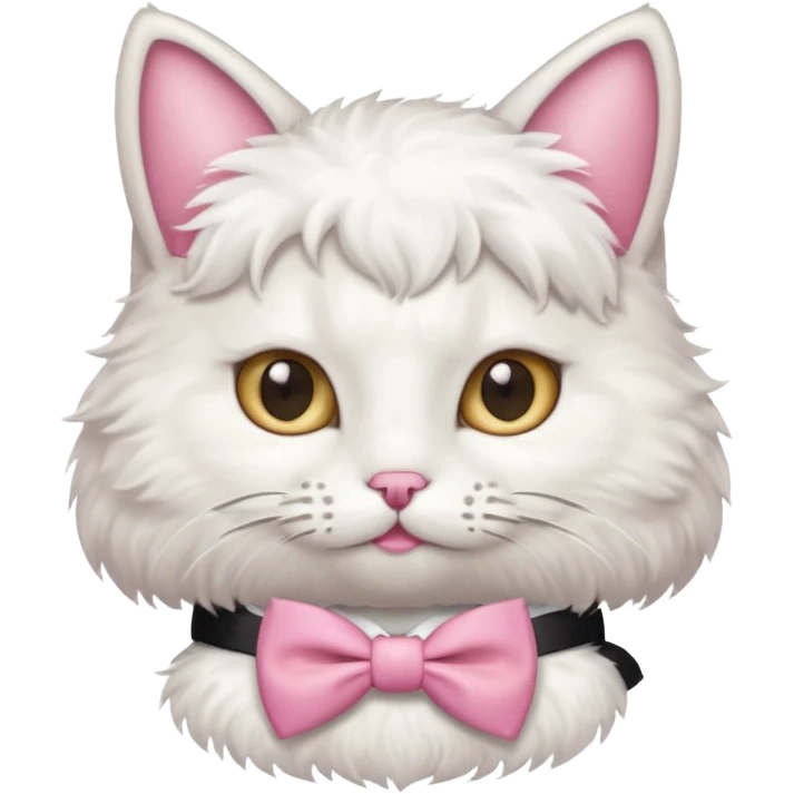 Gato con moño Rosita emoji