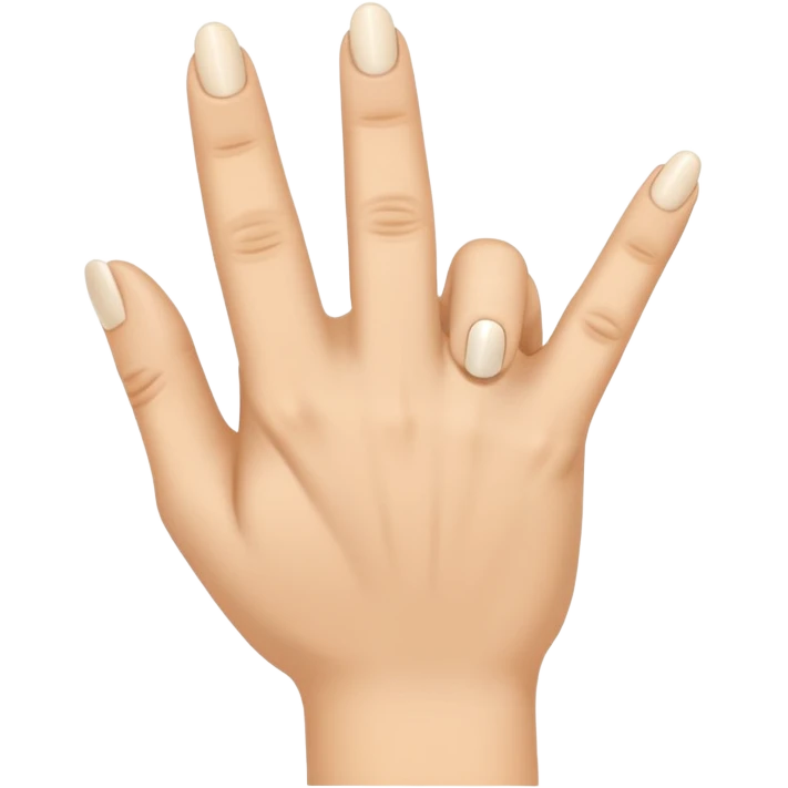 Hand emoji extending all fingers and touching the tip of the thumb to the tip of the ring finger.  emoji