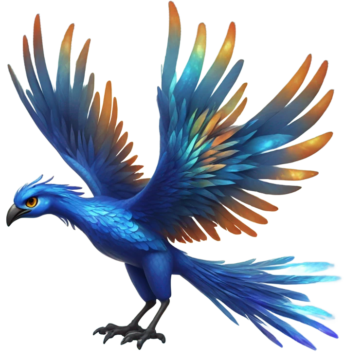 Blue phoenix emoji