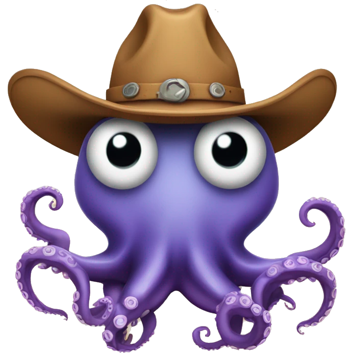 octopus with cowboy hat  emoji
