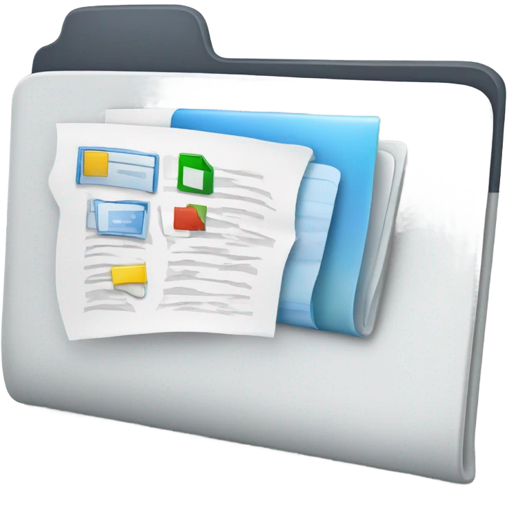 screen showing files emoji
