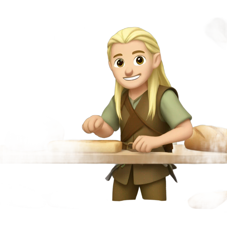 Legolas making bread emoji