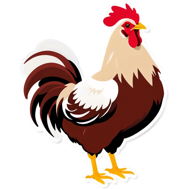 Hen with an attitude emoji